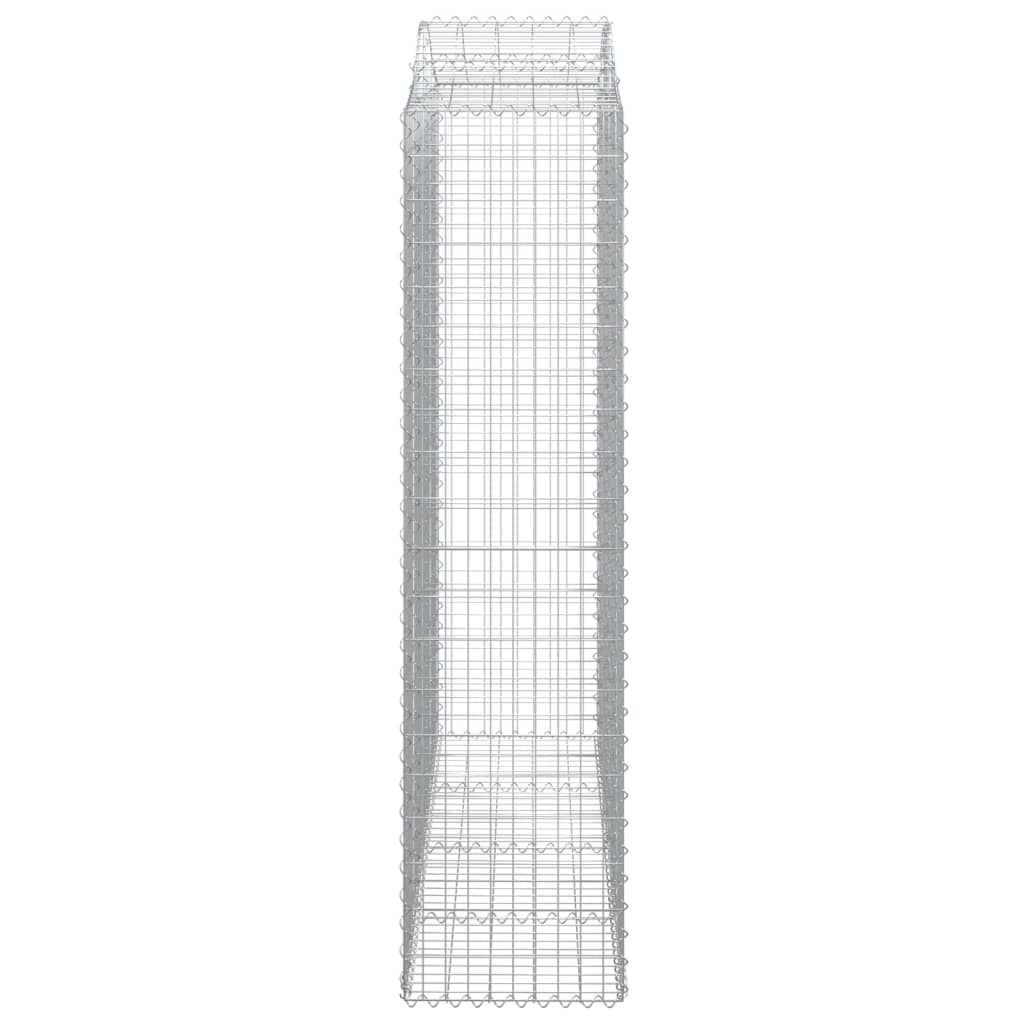 Lučne gabionske košare 4 kom 200x50x200/220cm pocinčano željezo