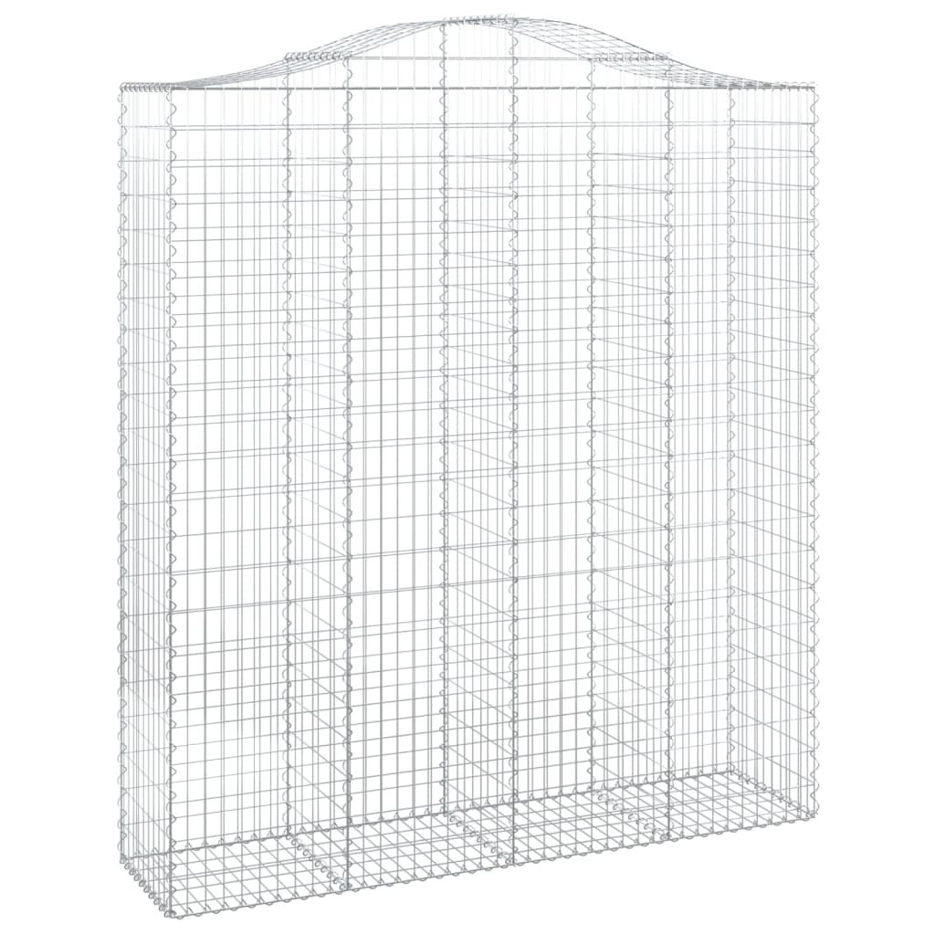Lučne gabionske košare 8 kom 200x50x220/240cm pocinčano željezo