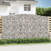 Lučne gabionske košare 2 kom 400x30x220/240cm pocinčano željezo