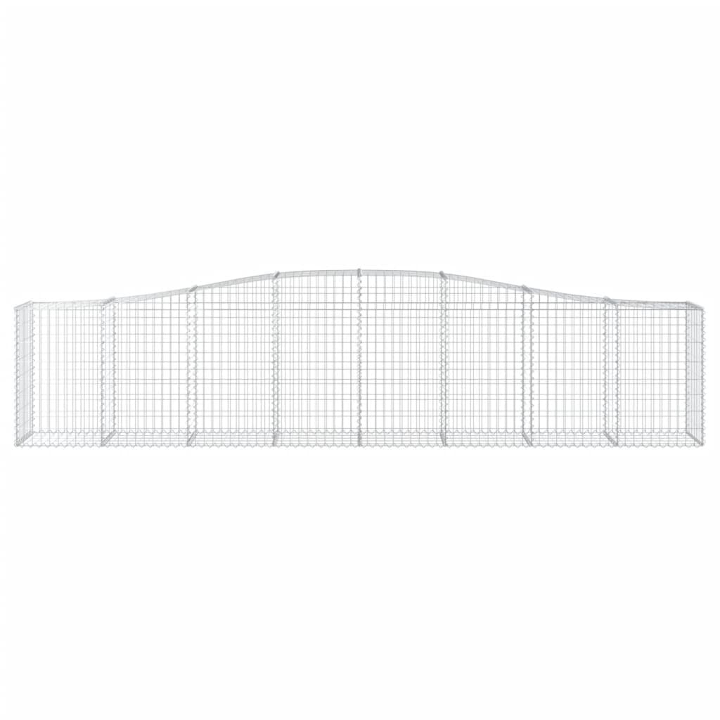 Lučne gabionske košare 9 kom 400x50x80/100 cm pocinčano željezo