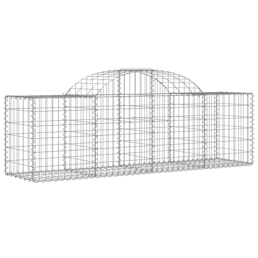 Lučne gabionske košare 30 kom 200x50x60/80 cm pocinčano željezo