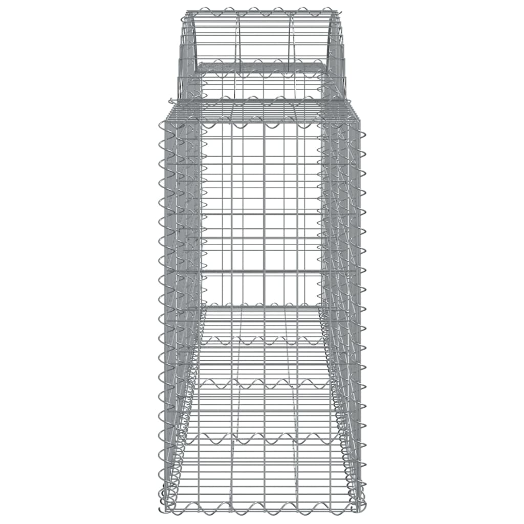 Lučne gabionske košare 3 kom 200x50x80/100 cm pocinčano željezo