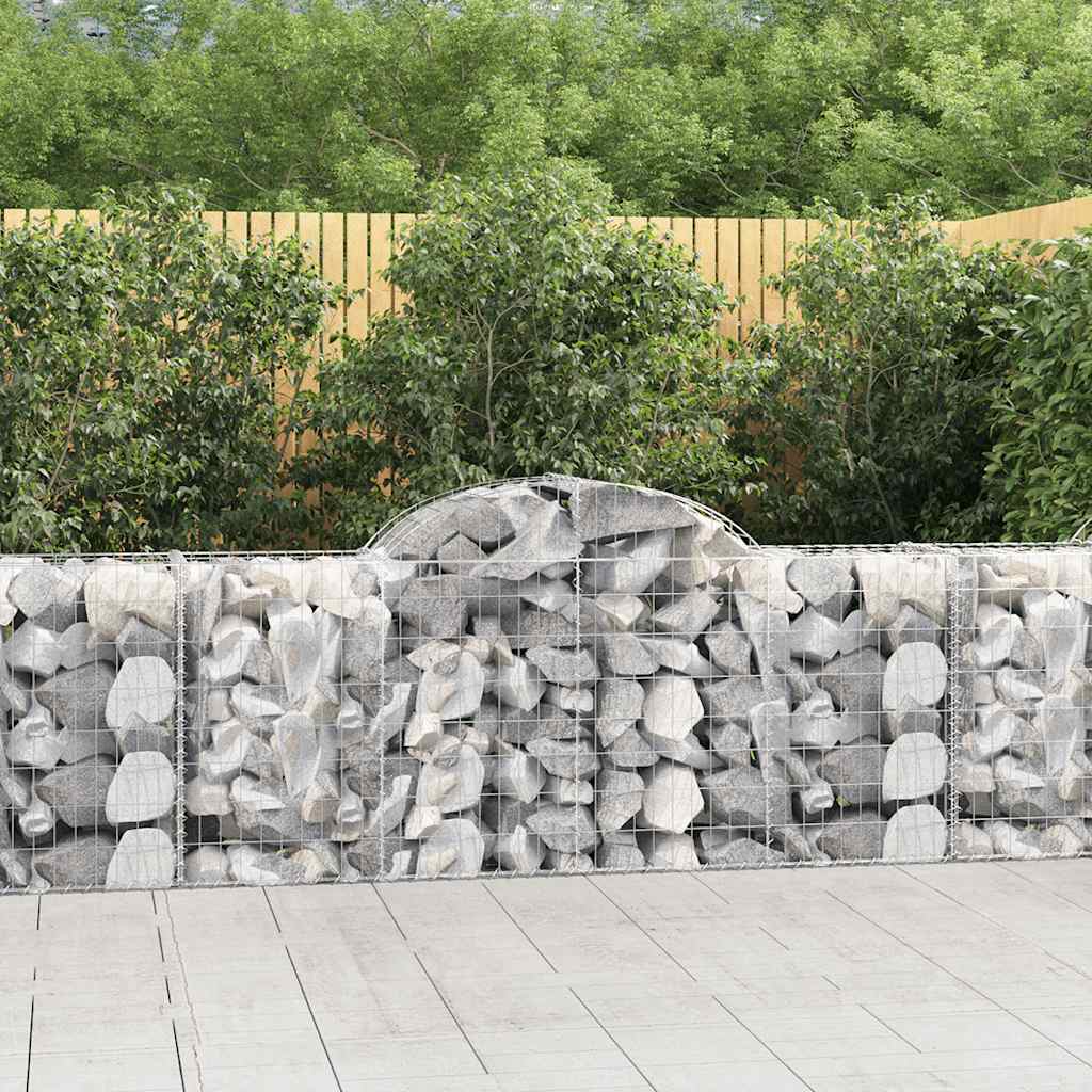 Lučne gabionske košare 20 kom 200x50x80/100cm pocinčano željezo