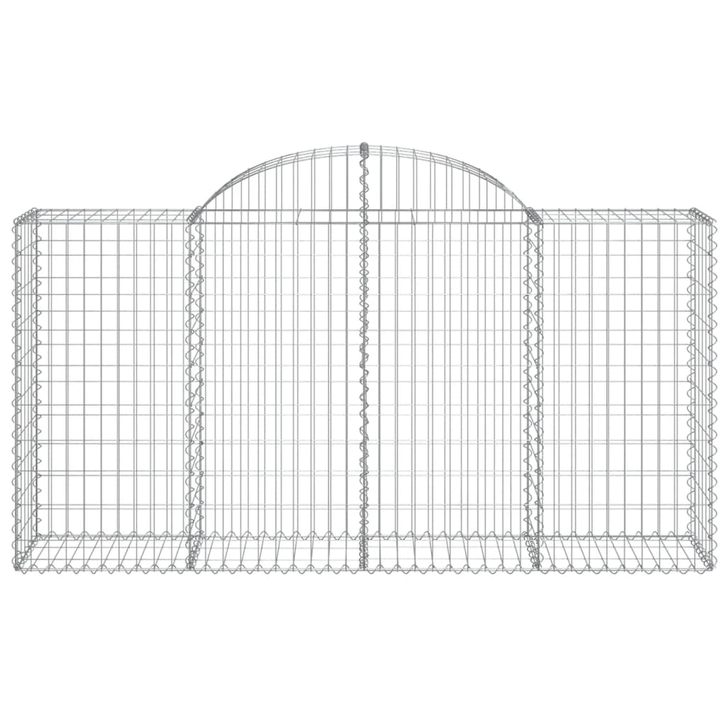Lučne gabionske košare 3 kom 200x50x100/120cm pocinčano željezo