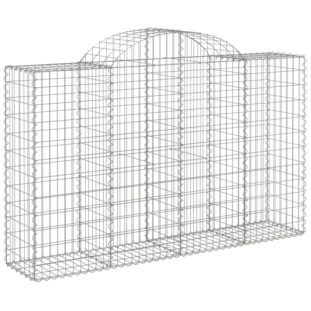 Lučne gabionske košare 15kom 200x50x120/140cm pocinčano željezo