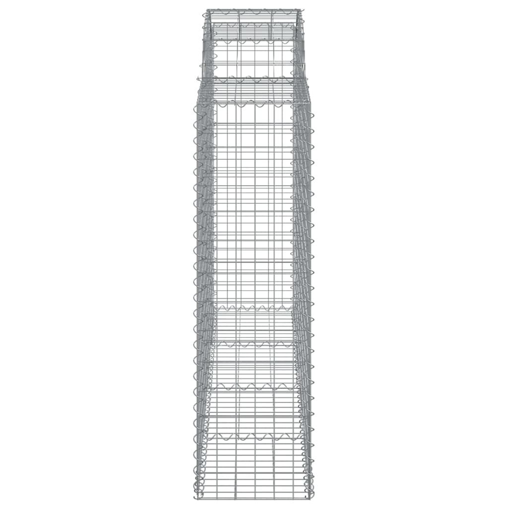 Lučne gabionske košare 3 kom 200x50x140/160cm pocinčano željezo