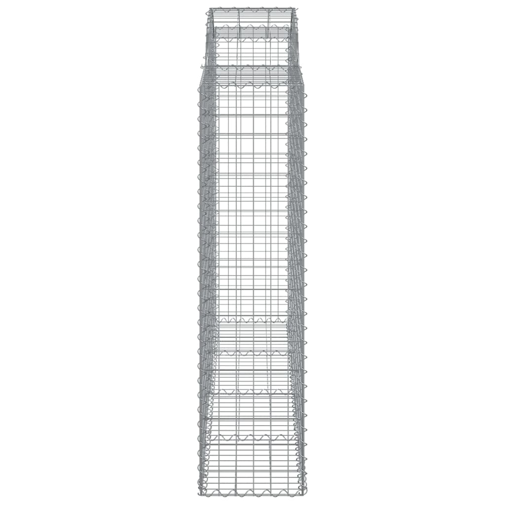 Lučne gabionske košare 9 kom 200x50x160/180cm pocinčano željezo