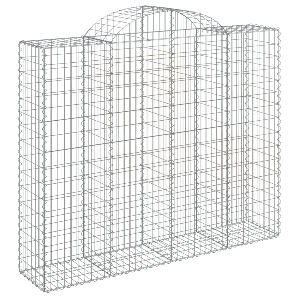 Lučne gabionske košare 11kom 200x50x160/180cm pocinčano željezo