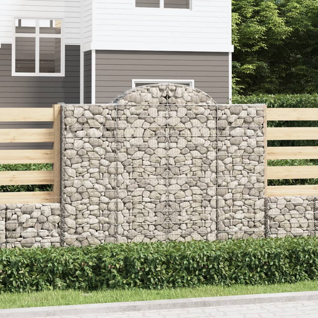 Lučne gabionske košare 11kom 200x50x160/180cm pocinčano željezo