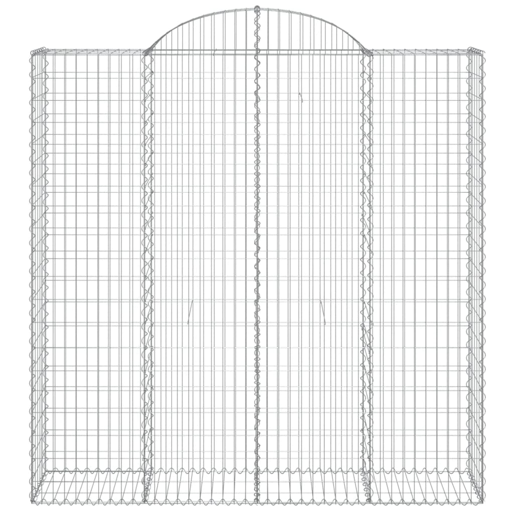 Lučne gabionske košare 10kom 200x50x200/220cm pocinčano željezo