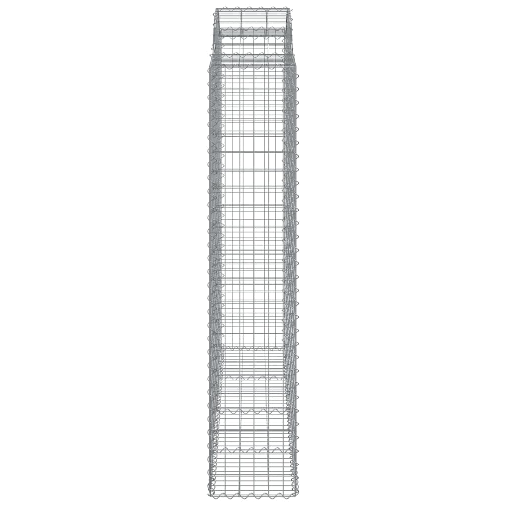 Lučne gabionske košare 10kom 200x50x200/220cm pocinčano željezo