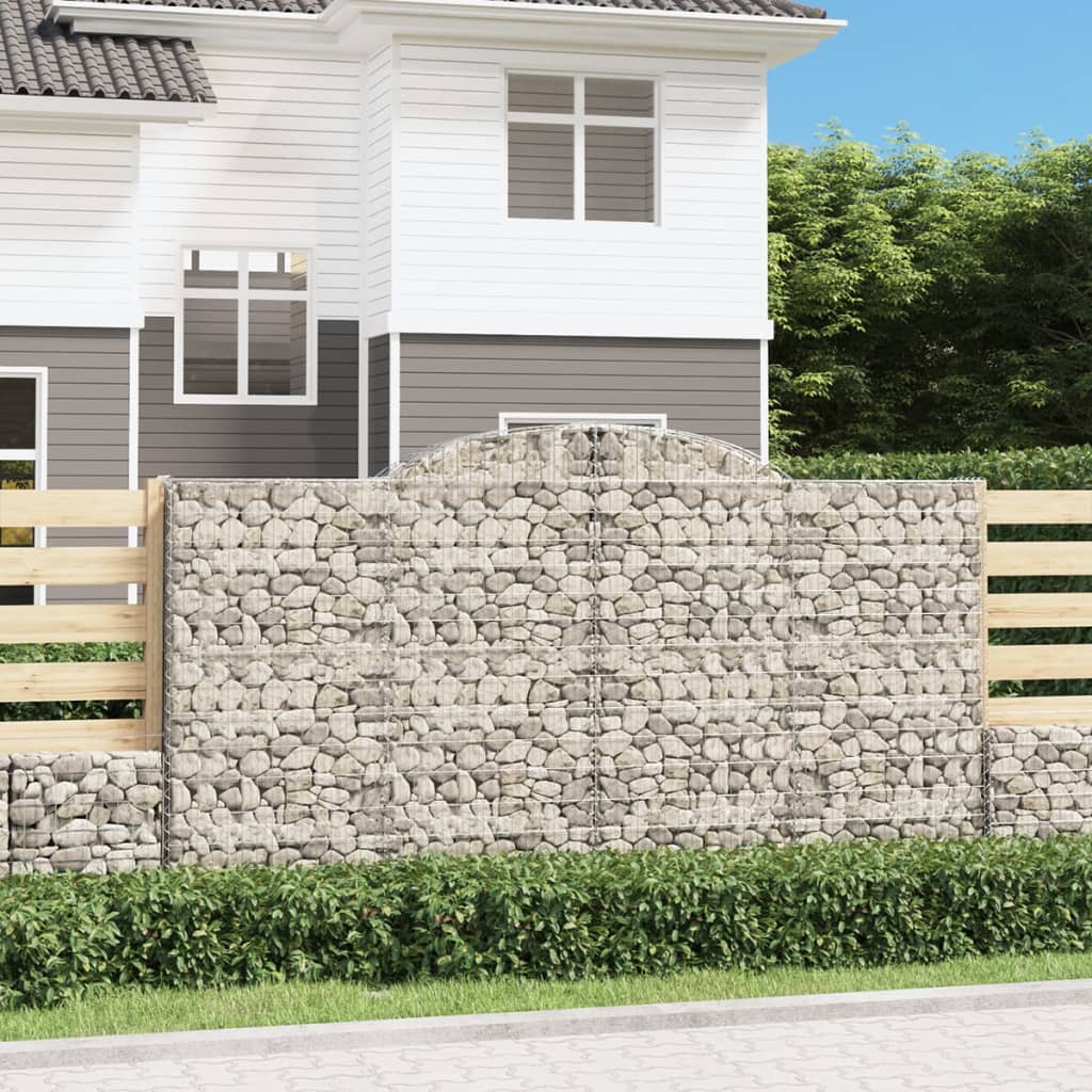 Lučne gabionske košare 25 kom 300x50x160/180 cm pocinčano željezo