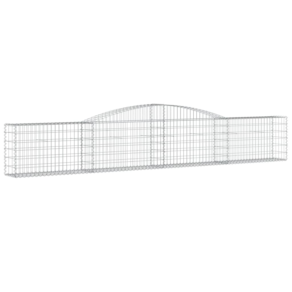 Lučne gabionske košare 2 kom 400x30x60/80 cm pocinčano željezo