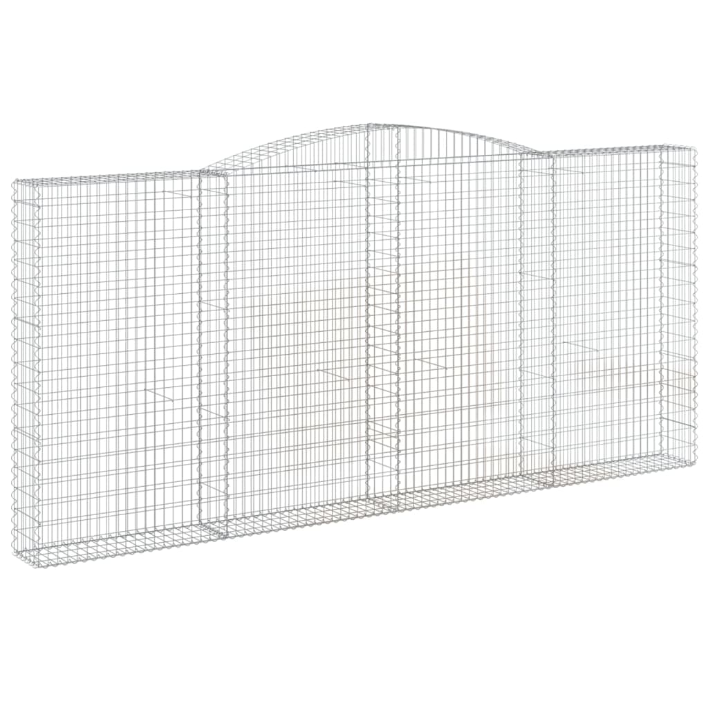 Lučne gabionske košare 15kom 400x30x180/200cm pocinčano željezo