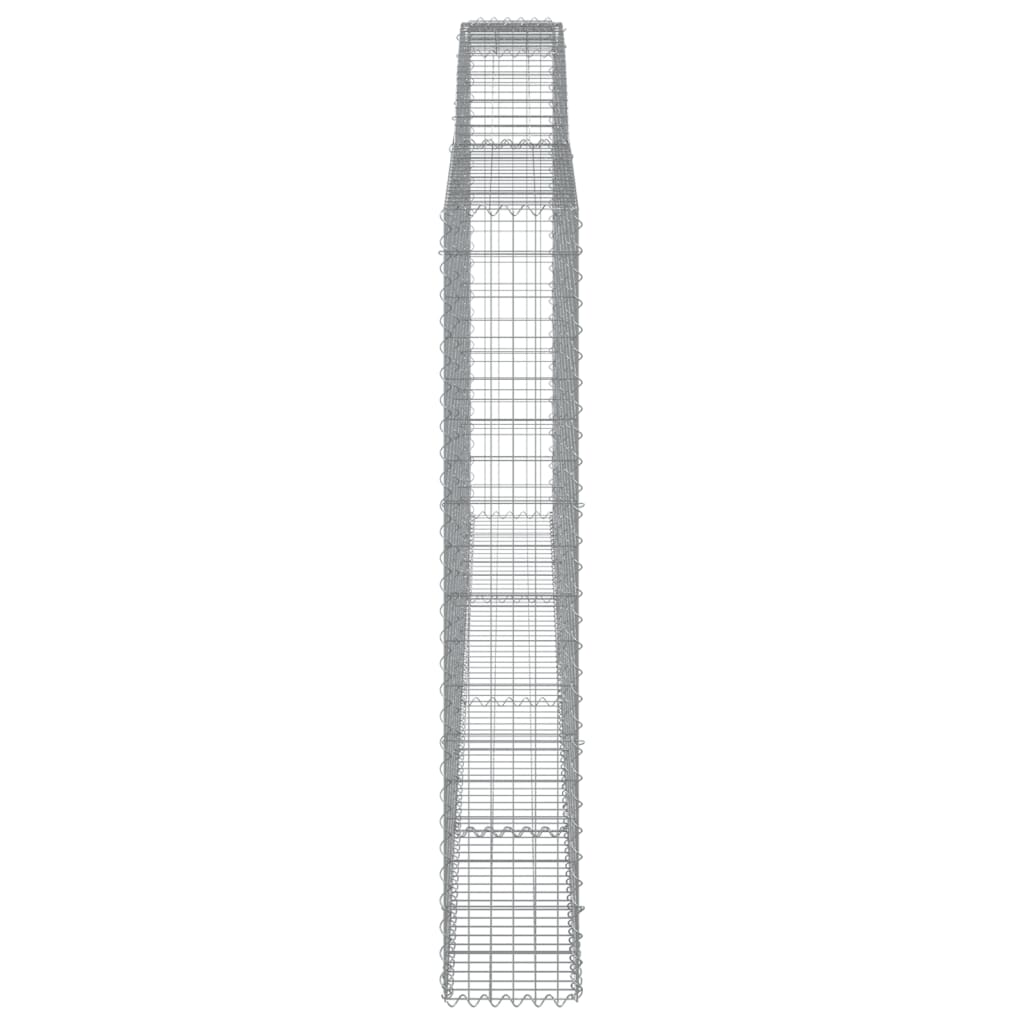 Lučne gabionske košare 15kom 400x30x180/200cm pocinčano željezo