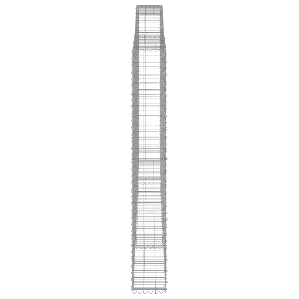 Lučne gabionske košare 5 kom 400x30x220/240cm pocinčano željezo