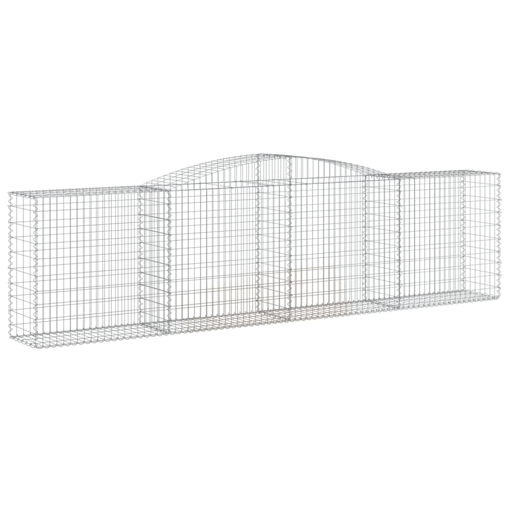 Lučne gabionske košare 6 kom 400x50x100/120cm pocinčano željezo