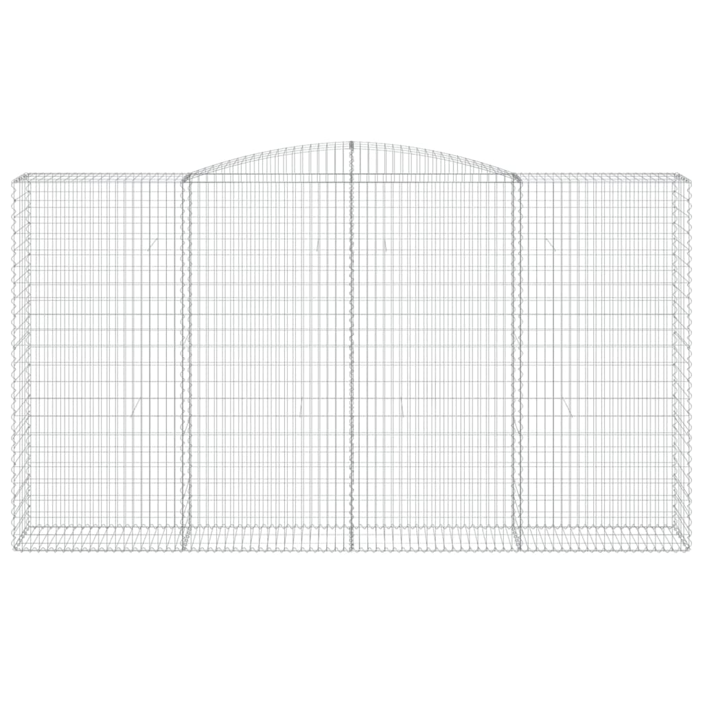Lučne gabionske košare 6 kom 400x50x220/240cm pocinčano željezo