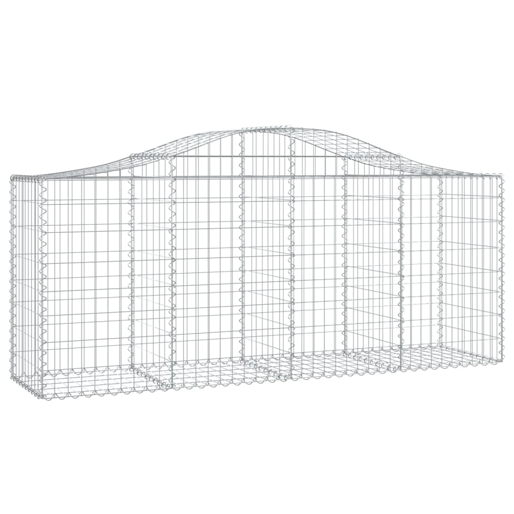 Gabionska košara s lukom 200x50x80/100 cm pocinčano željezo