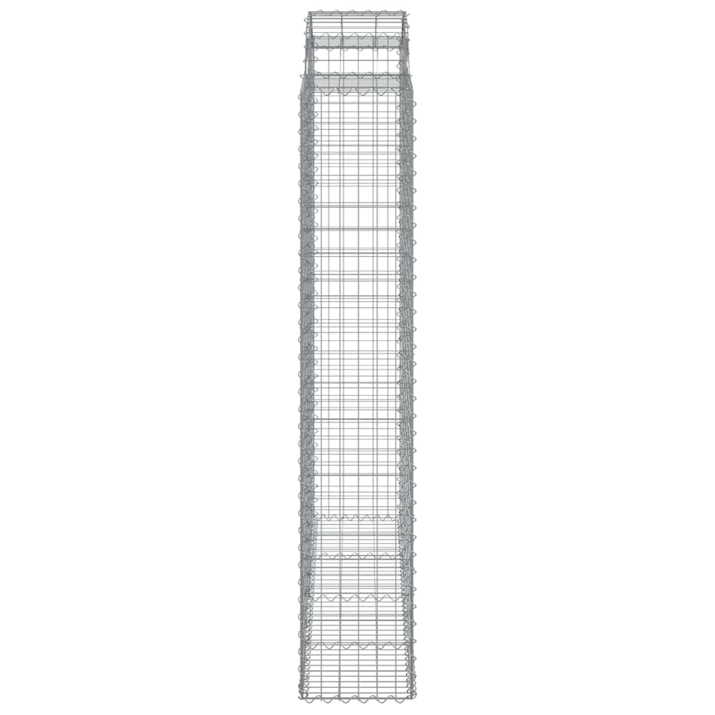 Gabionska košara s lukom 200x50x220/240 cm pocinčano željezo