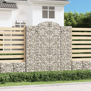 Gabionska košara s lukom 200x50x220/240 cm pocinčano željezo