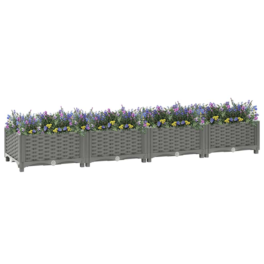 Povišena gredica 160x40x23 cm od polipropilena