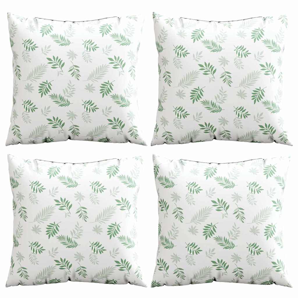 Jastučići za raspršenje 4 pcs Uzorak lista 60 x 60 cm Poliester