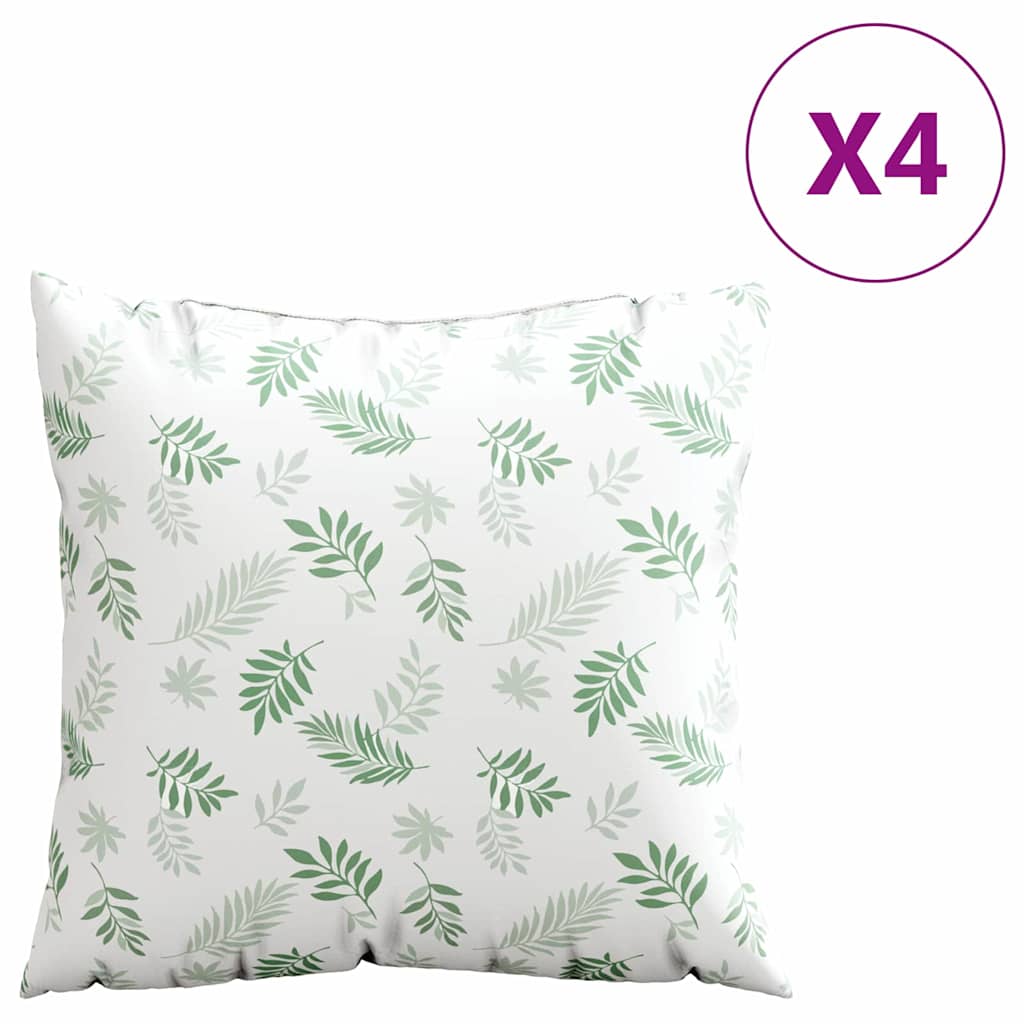 Jastučići za raspršenje 4 pcs Uzorak lista 60 x 60 cm Poliester