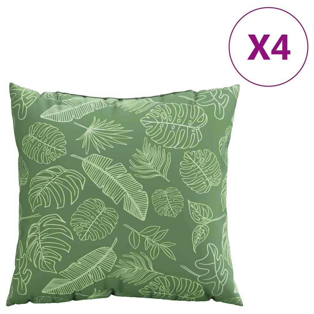 Jastučići za raspršenje 4 pcs Uzorak lista 60 x 60 cm Poliester