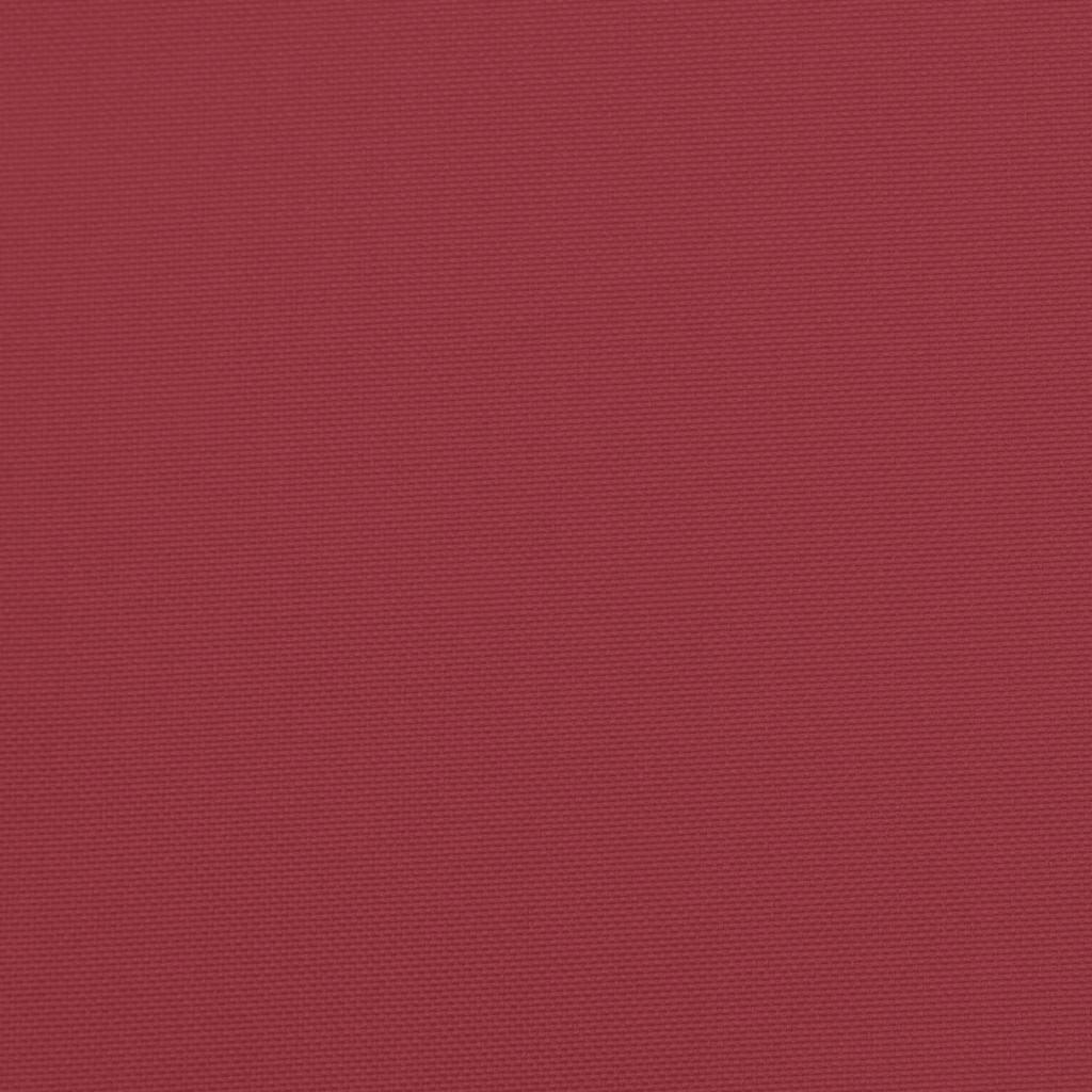 Jastuk od paleta, vino crvene boje, 58x58x10 cm, tkanina