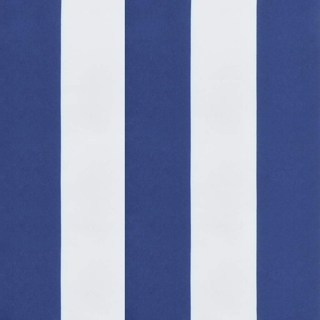 Jastuci za vrtne stolice 6 kom plavo-bijeli 40x40x4 cm tkanina