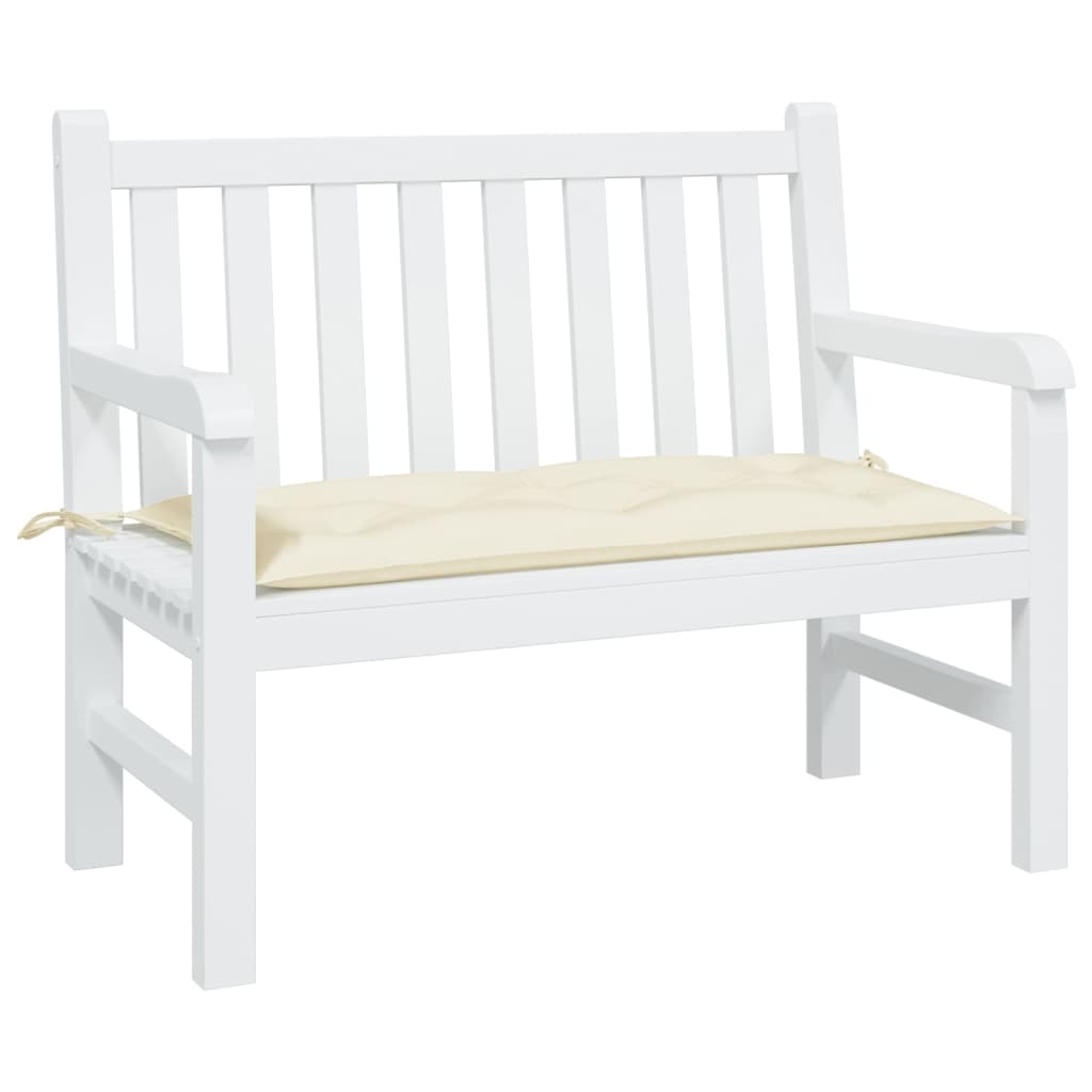 Jastuk za vrtnu klupu krem 100 x 50 x 7 cm od tkanine Oxford