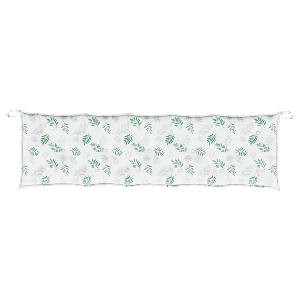 Jastuci za vrtnu klupu 2 kom s uzorkom lišća od tkanine Oxford