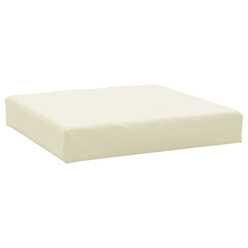 Paletni podni jastuk od tkanine 60x60x9,5 cm krem