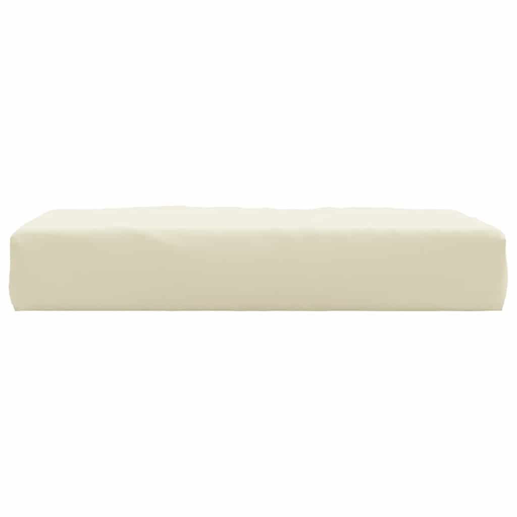 Paletni podni jastuk od tkanine 60x60x9,5 cm krem