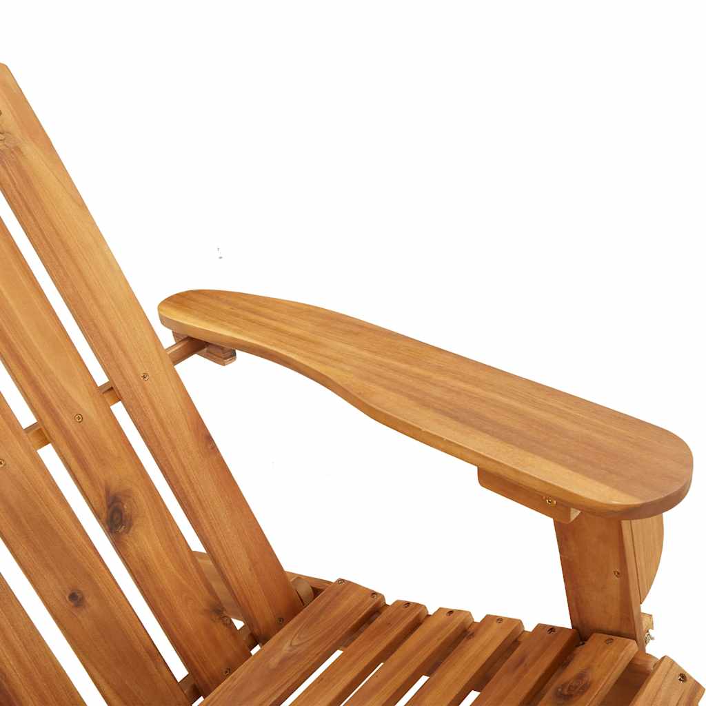 Vrtna stolica Adirondack s jastucima masivno bagremovo drvo