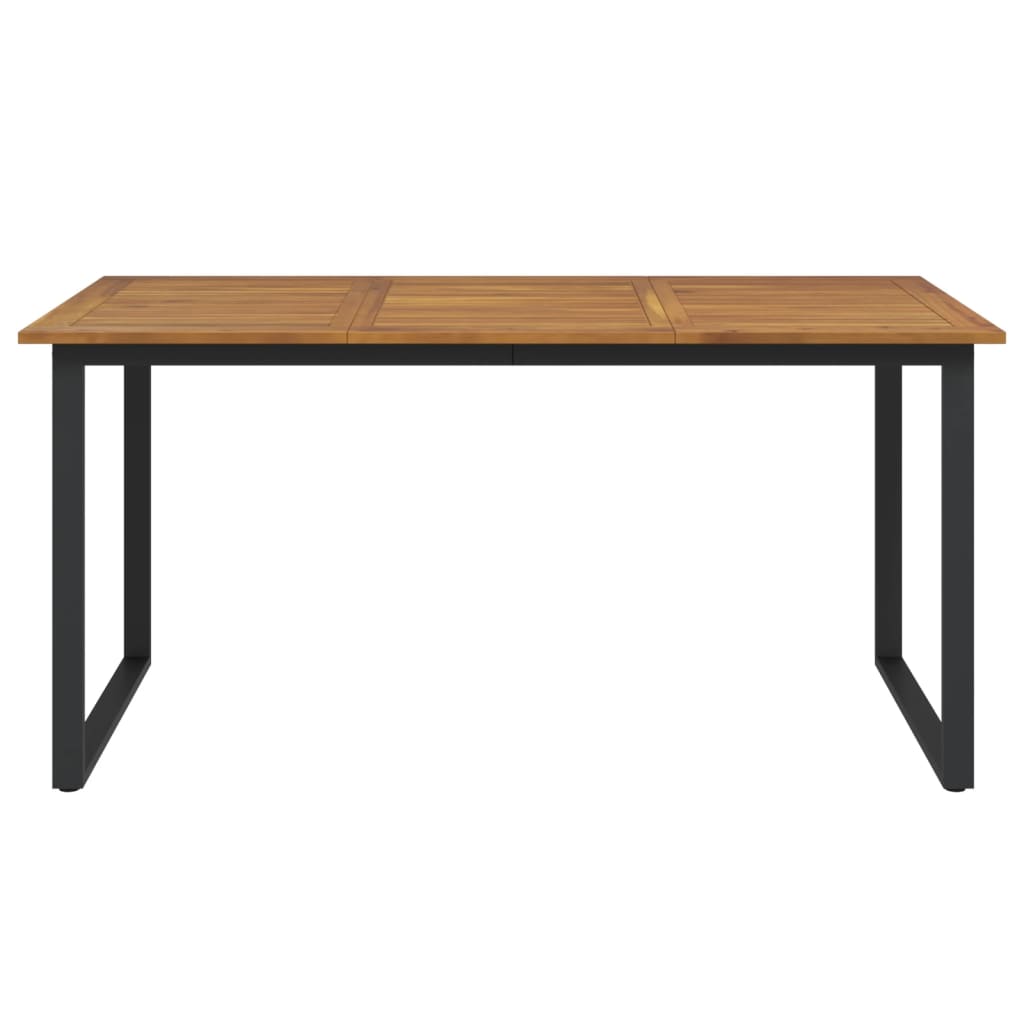 Vrtni stol s U-nogama 160 x 80 x 75 cm od masivnog drva bagrema