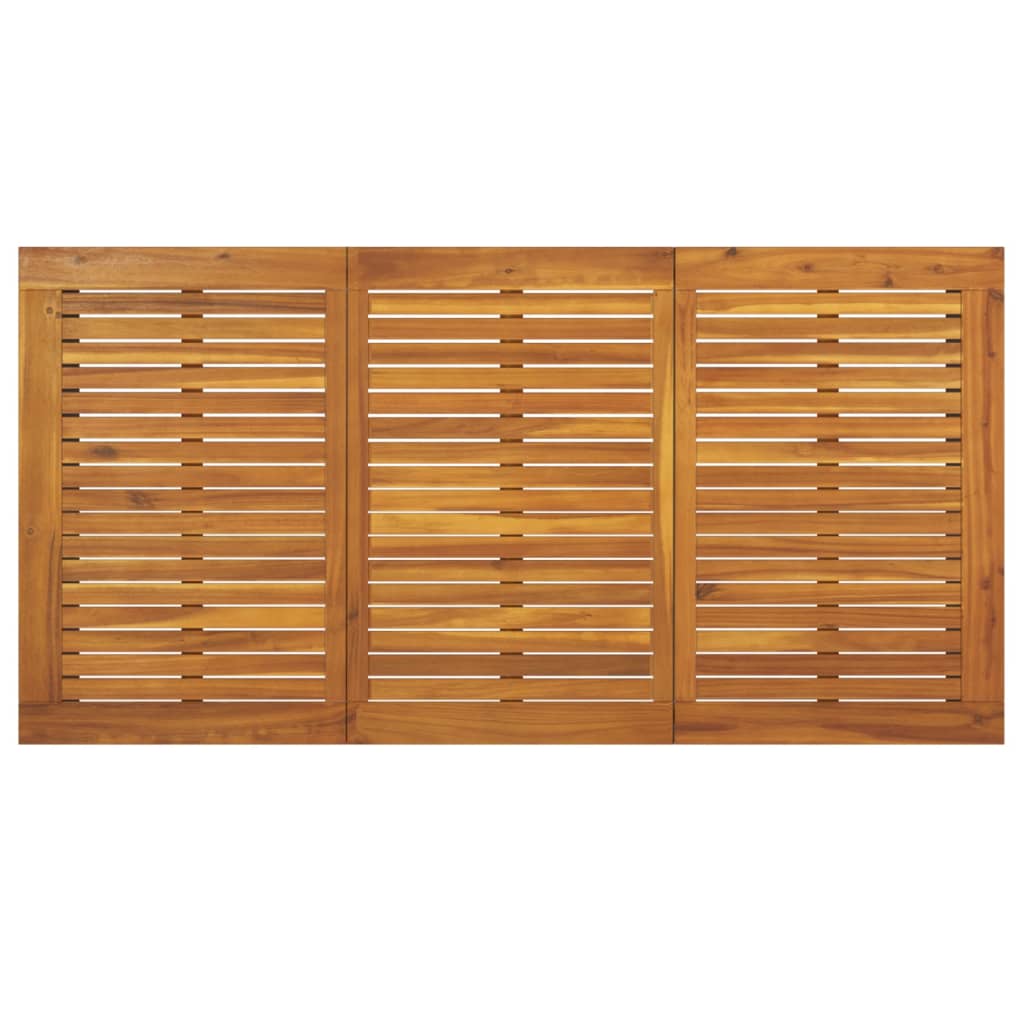 Vrtni stol s U-nogama 160 x 80 x 75 cm od masivnog drva bagrema