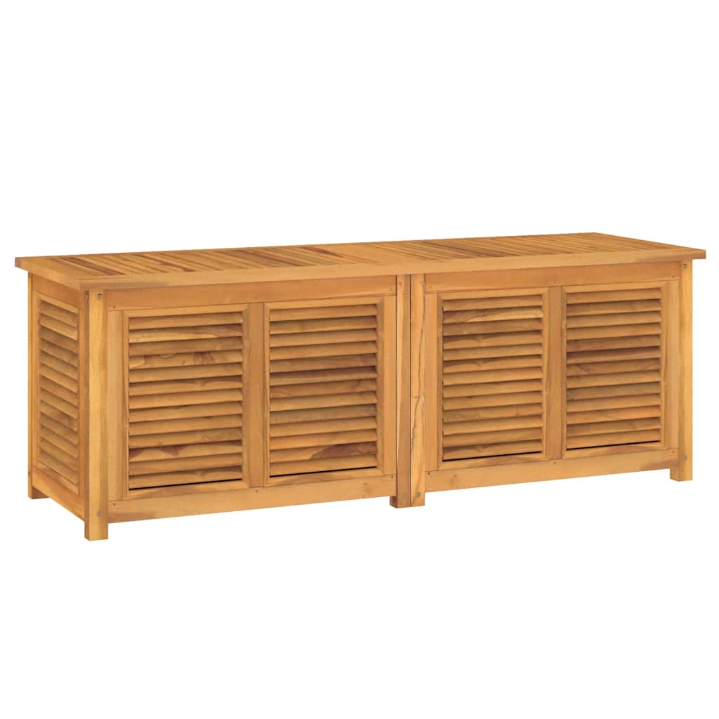 Vrtna kutija za pohranu s vrećom 150x50x55 cm masivna tikovina