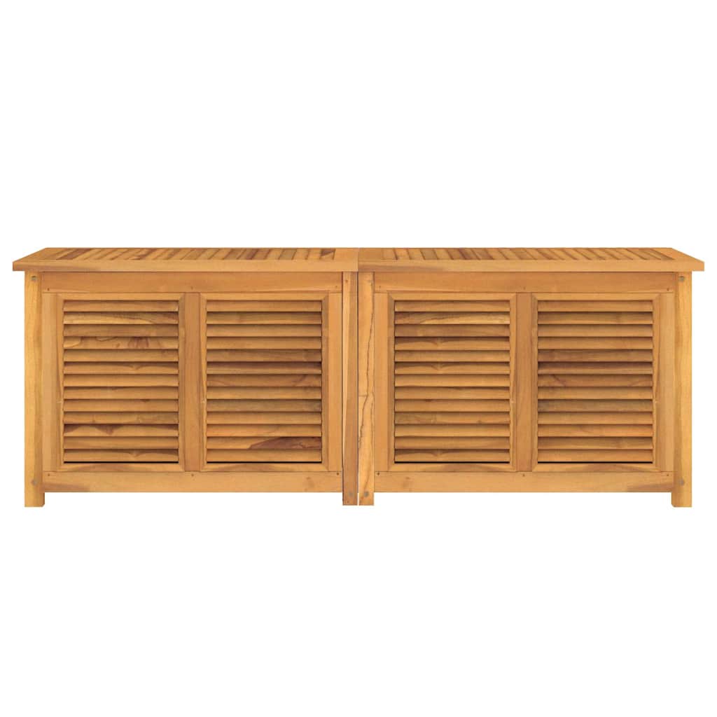 Vrtna kutija za pohranu s vrećom 150x50x55 cm masivna tikovina