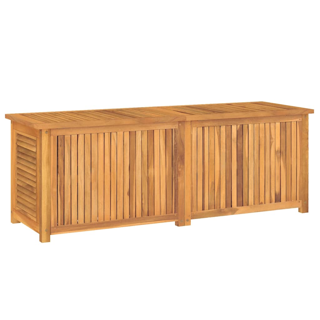 Vrtna kutija za pohranu s vrećom 150x50x55 cm masivna tikovina