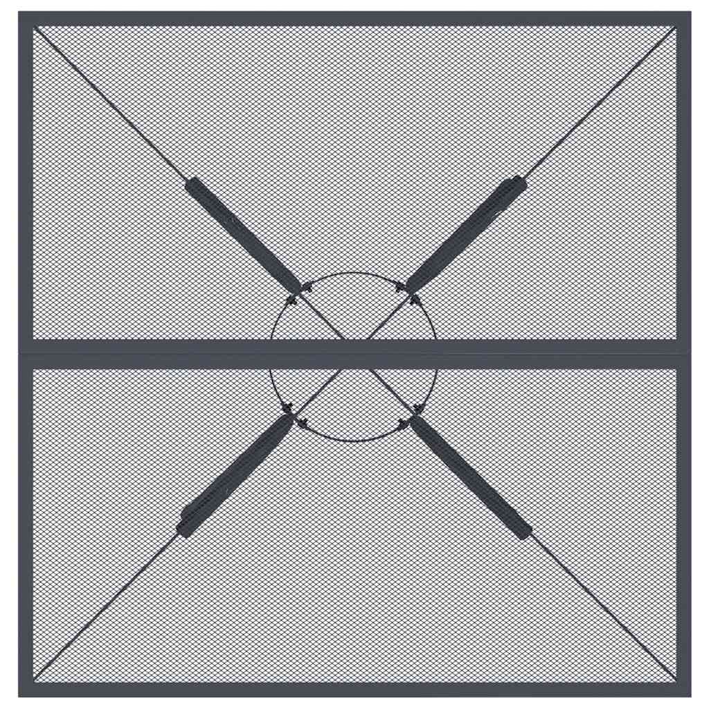 Vrtni stol antracit 80 x 80 x 72,5 cm od čelične mreže