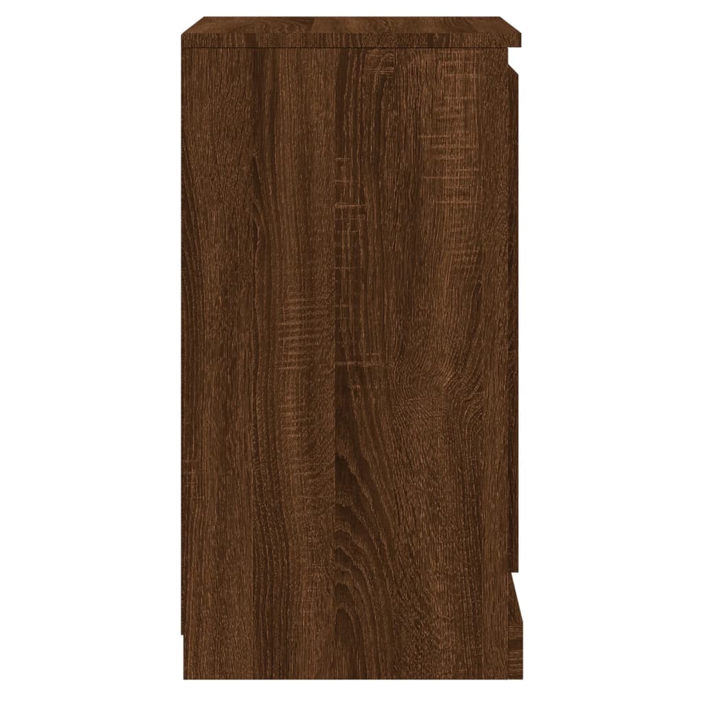 Komoda boja smeđeg hrasta 37,5x35,5x67,5cm konstruirano drvo