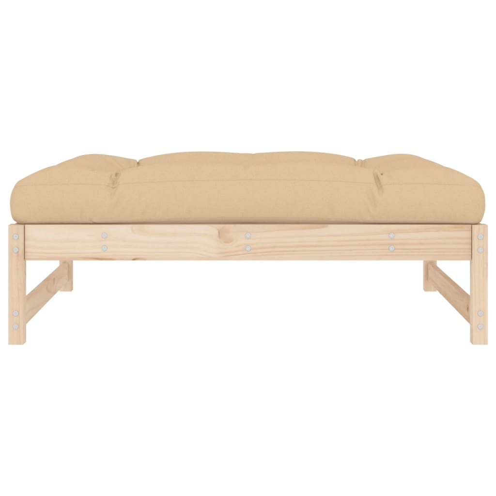 Vrtni tabure 120 x 80 cm od masivne borovine