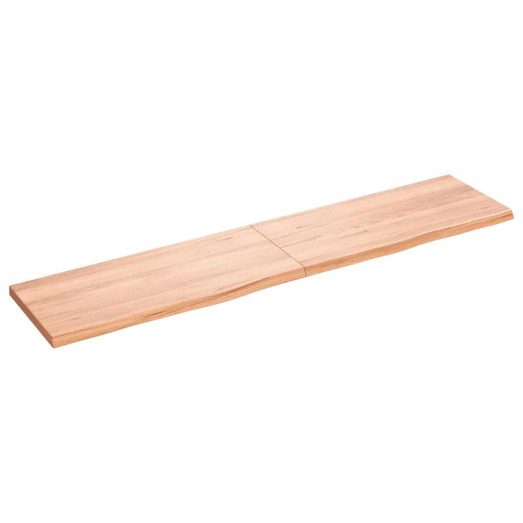 Kupaonska radna ploča svjetlosmeđa 180x40x(2-4) cm masivno drvo
