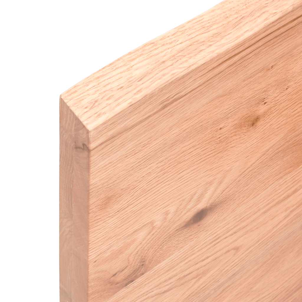 Kupaonska radna ploča svjetlosmeđa 180x40x(2-4) cm masivno drvo