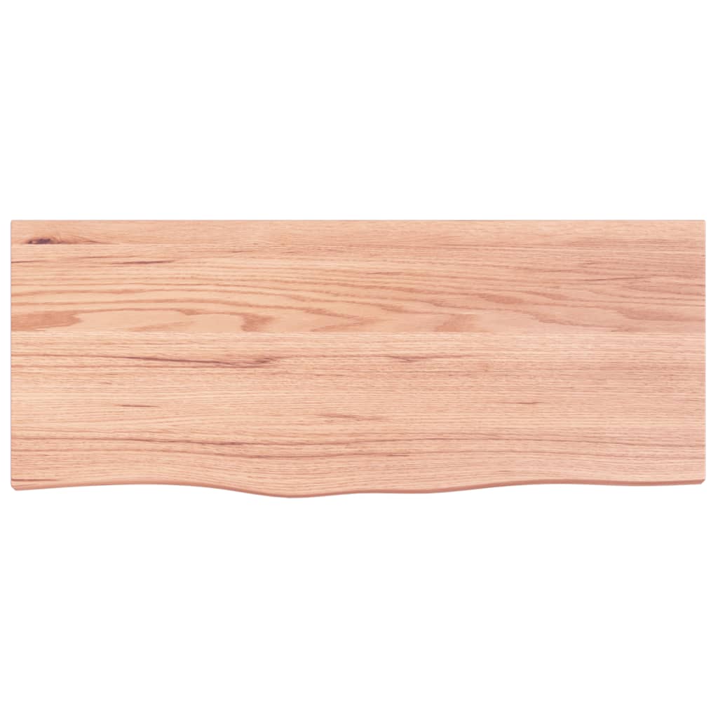 Stolna ploča svjetlosmeđa 100x40x(2-6) cm tretirana hrastovina