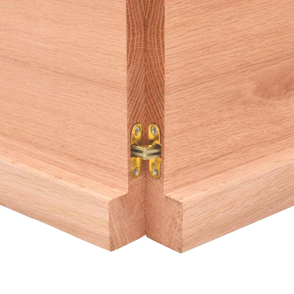 Stolna ploča svjetlosmeđa 180x40x(2-4) cm tretirana hrastovina
