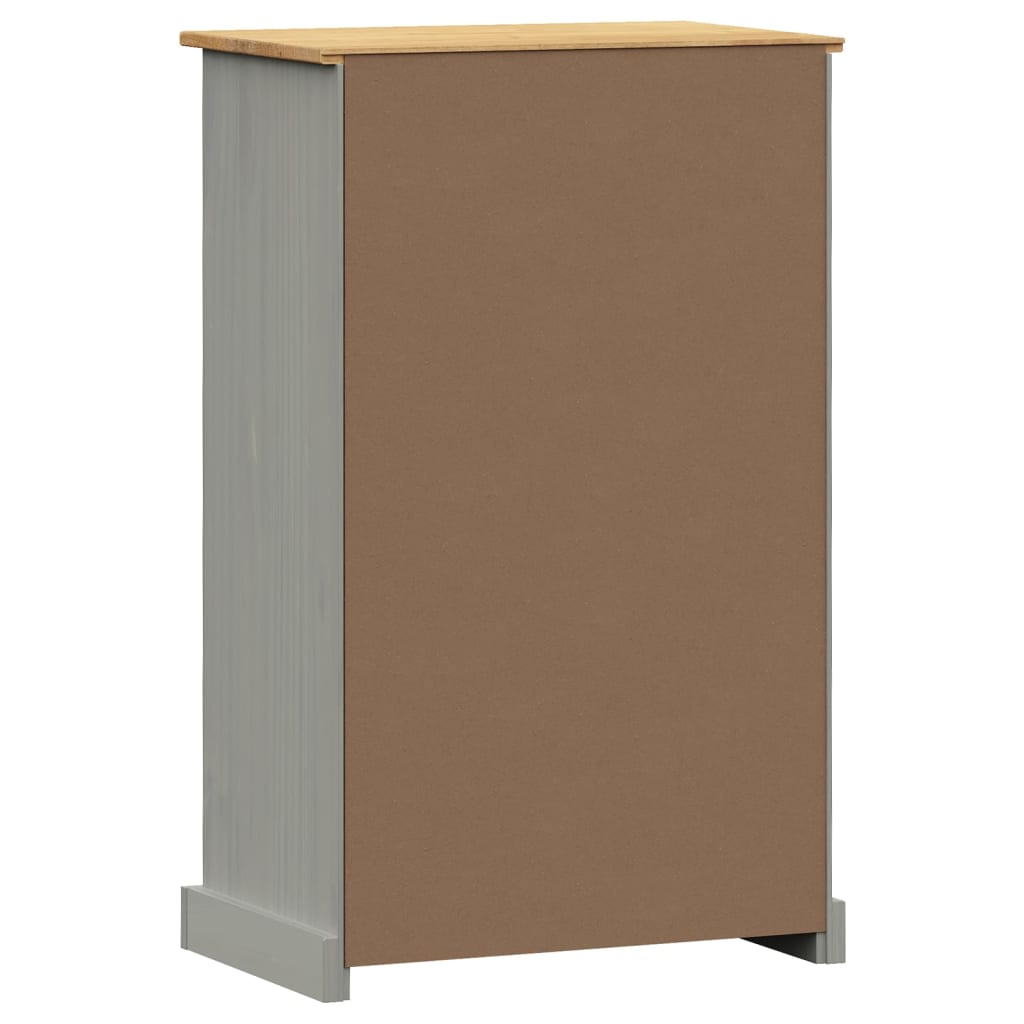 Ormarić za cipele VIGO 60 x 35 x 96 cm sivi od masivne borovine