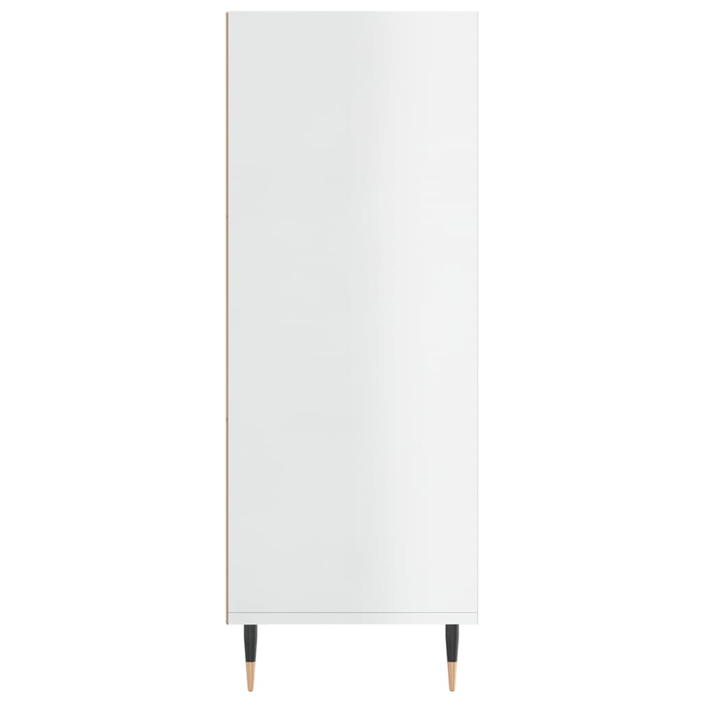 Regal za knjige sjajni bijeli 69,5x32,5x90 cm konstruirano drvo